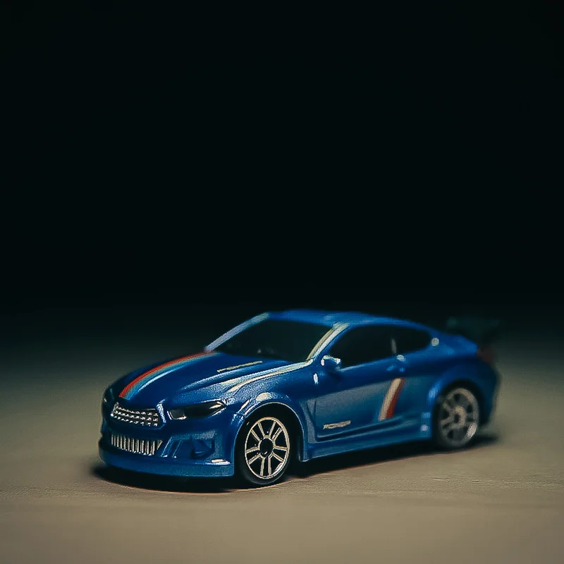 1:64 Blue RC Car
